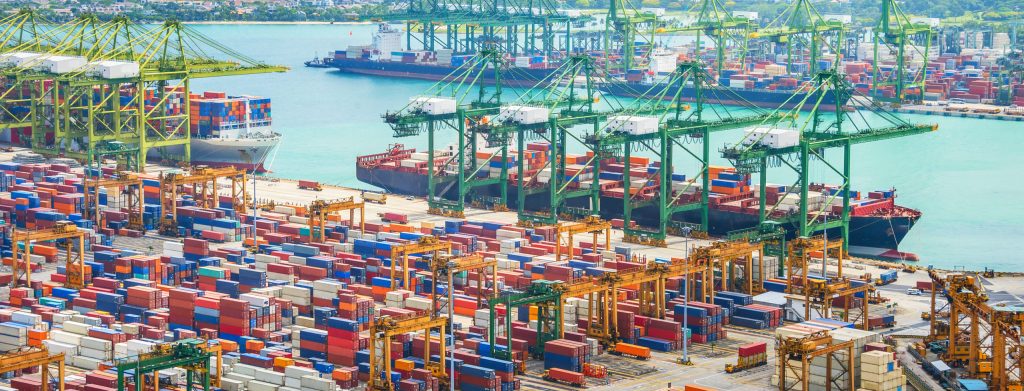 port congestion showing supply chain issues